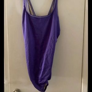Lands end purple swim suit